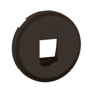 Enjoliveur pour prise Haut-Parleur simple à poussette Céliane de couleur noir référence CN0311 de la marque Legrand.