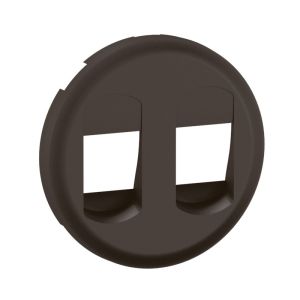 Enjoliveur pour prise Haut-Parleur double à poussette Céliane couleur noir de la référence cn2311 du fabricant Legrand.