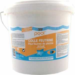 Colle pour feutre de piscine entre le support et le liner en seau de 5 kgs