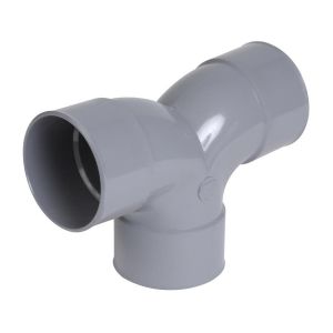 Coude double droit 90° PVC Femelle / Femelle