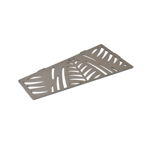 Étagère rectangulaire modèle Jungle en acier inox de 2 mm avec une finition brossée (I-JUN-REC-L) de la marque Marmox.