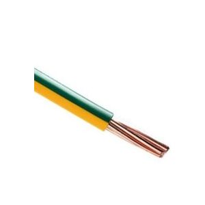 Fil électrique rigide H07VR 16mm² vert/jaune - Au mètre - 10043670 - Nexans