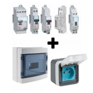 kit de recharge référence hag-vc-hc équipé et fourni avec une prise renforcée witty de la marque hager pour recharger les voitures électriques ou hybrides.