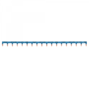 Barre pontage horizontale bleue 18 modules KB163PG HAGER