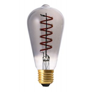 Lampe déco Edison E27 4W fumée 1700K