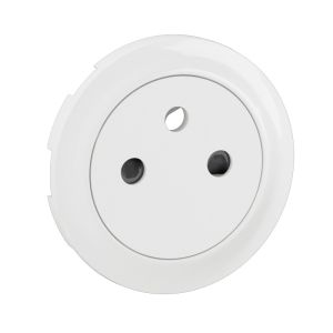 Enjoliveur pour prise de courant fort 2P+T Surface Confort Céliane Blanc - CN0111