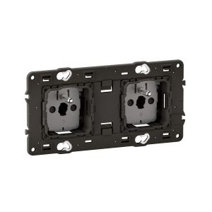 Prise double 2 x 2P+T 16A 250V Céliane précâblée référence CM0112 de la marque Legrand.