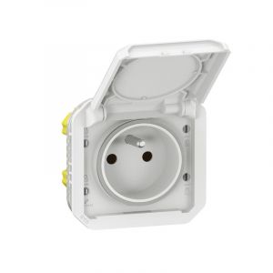  Prise de courant 2P+T  Plexo 16A 250V IP55 blanc