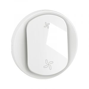 Enjoliveur interrupteur ou poussoir VMC Céliane 2 vitesses Blanc - CB6001