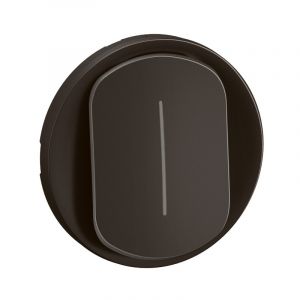 Enjoliveur pour interrupteur ou va-et-vient témoin Céliane Noir - CN0007