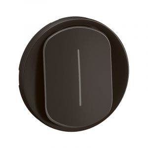 Enjoliveur pour permutateur 10A à voyant Céliane Noir - CN1005
