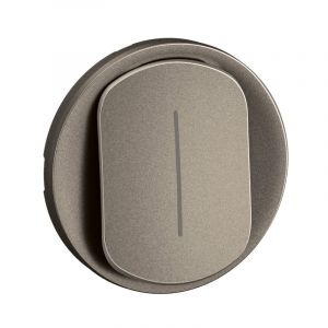Enjoliveur pour interrupteur ou va-et-vient témoin Céliane Titanium - CT0007