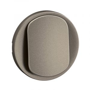Enjoliveur pour interrupteur ou va-et-vient lumineux Céliane  Aluminium - CT1001