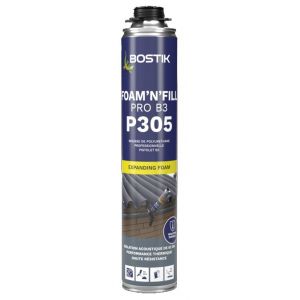 Mousse PU P305 foam'n'fill pro B3 Bostik pistolable 750ML
