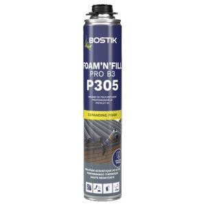 Mousse PU P305 foam'n'fill pro B3 Bostik pistolable 750ML