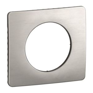 Plaque Céliane Alu Satiné 1 poste Legrand CP1701 – vue de trois-quarts