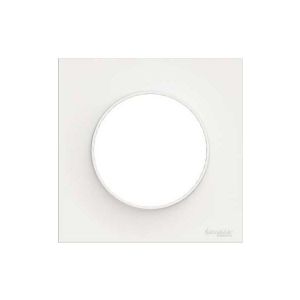 Plaque 1 poste Odace Styl - Blanche - SCHNEIDER - S520702