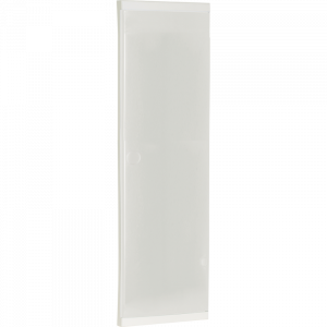 Porte blanche pour coffret 4 rangées 13 modules 19008