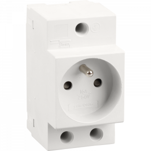 Prise de courant Eur'Ohm 16A/230V 2P+T modulaire - 19099