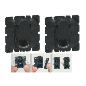 Mécanisme prise informatique RJ45 double cat. 6 FTP