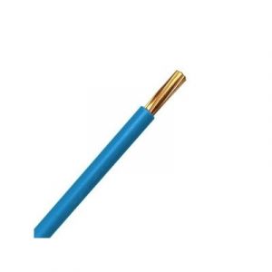 Fil électrique rigide H07VR 10mm² Bleu - Au mètre 