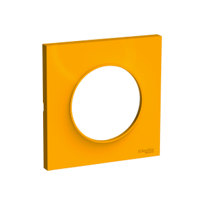 Plaque 1 poste Odace Styl - Ambre S520702G Schneider 