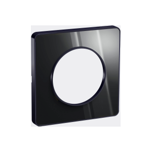 Plaque 1 poste Odace Touch - Aluminium brillant fumé S540802K1 Schneider