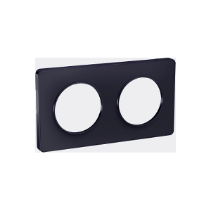 Plaque 2 postes Odace Touch - Anthracite - Schneider - S540804