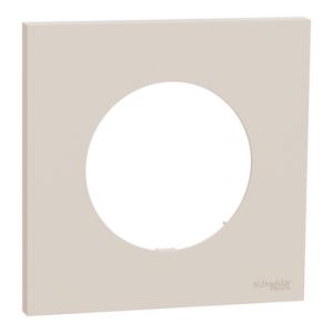Plaque de finition 1 poste S902702 Odace Schneider - Beige sable