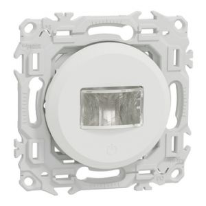 Détecteur présence et mouvement S920526 Odace Schneider - Blanc craie - 3 fils avec neutre