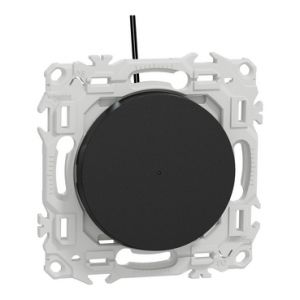Va et vient ou poussoir lumineux LED S940263 Odace Schneider - Noir onyx