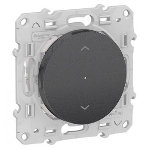 Interrupteur Volets-roulants connecté Odace Wiser zigbee - Anthracite