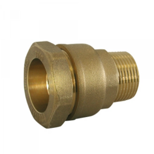  Raccord droit laiton PE diamètre 63 M2" 