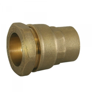  Raccord droit laiton PE diamètre 50 F1/2" 