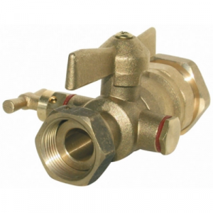  Robinet avant compeur à purge 25 écrou 3/4"F 