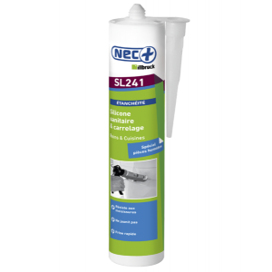Silicone sanitaire 310 mL - Translucide Q00RNU NEC+