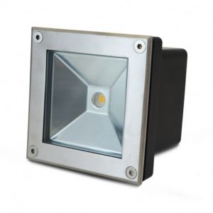 Vision-EL - Spot LED Encastrable Sol Carré Inox 304 5W 4000K - image 