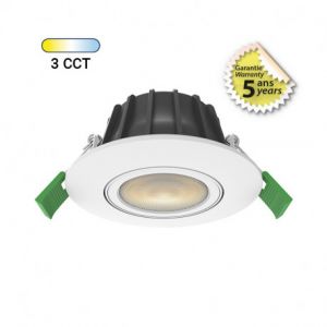 Spot LED CCT BBC 6W 2700/3000/4000K dimmable Orientable re2020