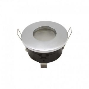 Support de spot LED BBC étanche IP65 fixe rond D82 finition Chrome - 7723 - Vision-EL