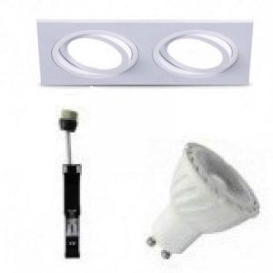  Kit-Spot-Orientable-Blanc-Carré-Double