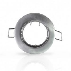 Support de spot vision-el rond argent 77mm Fixe 7709 VISION EL