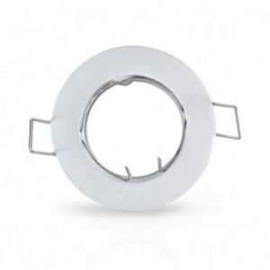 Support de spot vision-el rond blanc 81mm Fixe - 7710 - Vision-EL 