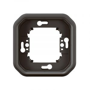 Support plaque étanche encastré 1 poste Legrand Plexo anthracite - 069606L