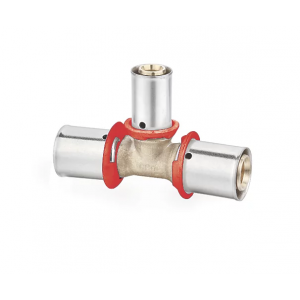 Té réduit à sertir PER de MB Expert disponible sous plusieurs tailles. Système de raccordement à sertissage pour tube PER.