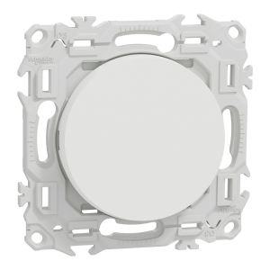 Va-et-vient ou poussoir Odace 10 AX blanc craie Schneider S920204