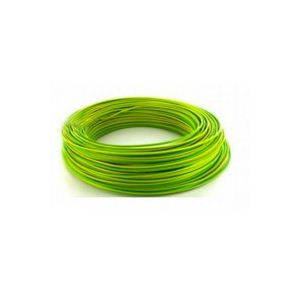 Fil H07VU 6mm² Vert / jaune en 100m - HO7VU 6mm Vert Jaune - FIL - Bâtir Moins Cher