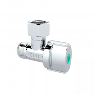 Robinet de chasse équerre A-80 Vitaq Arco VNF 741 Chromé. Vanne d'angle courte quart de tour anticalcaire. Pression 16 bars. Filetage mâle 12x17 (3/8") - Ecrou libre. Température d'utilisation 0 à 95°C.