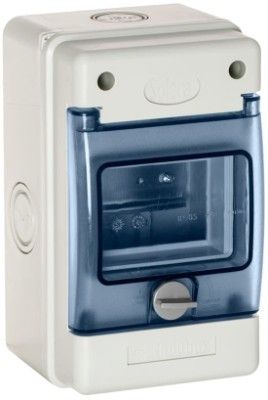 Tableau étanche IP65 pour 4 modules - référence 1304 de la marque Solera. Indispensable pour une installation électrique en extérieure ou en milieu humide. 