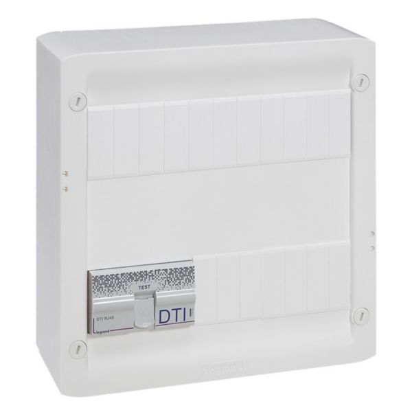 Coffret Multimédia Basique 4 RJ45 et 2 TV - 13 modules LEGRAND 413218