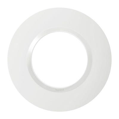  Plaque ronde dooxie 1 poste finition blanc - 600980 - Legrand 